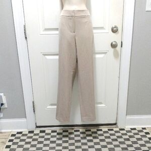 Ann Taylor The Straight Curvy Fit Women's Beige Trousers Size 12